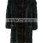 new style modern ladies black mink fur padded coat competitive price