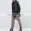 Men fashion plain crew neck curved front hem super oversized black tee shirts / t-shirt custom