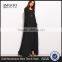 Hot Selling Custom Long Sleeve Shift Maxi Dress Black 95% Polyester 5% Spandex Round Neck Tee Dress