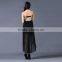 stripes cutout back tube top irregular black skirt summer party sexy dress
