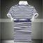 promotional high quality 2016 fashional 100% cotton striped polo shirt for men