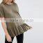 Fashion t Shirt Wholesale, t Shirt Ruffle Hem, Blank t Shirt
