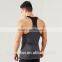 Men Summer Gym Fitness Tank 95% cotton and 5% elastane Bodybuilding Singlet Custom Stringer