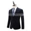 custom black formal 2 piece latest design slim fit men classic business coat pant suit