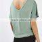 Custom plain women batwing t-shirt