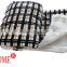 Home decorative goods royal design PV plush with sherpa back side blanket