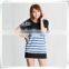 Bambus Stripes Long T-shirt Blouse Home Wear Girls