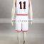 SunShine-Free Shipping Slam Dunk Kaede Rukawa The Shohoku High School basketball team Uniform White Number 11 Anime Cosplay Cos