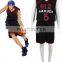 SunShine-Free Shipping Kuroko's Basketball Daiki Aomine Too High School Basketball Team Uniform Black Number 5 Cosplay Costume