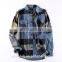 Custom made factory wholesale man slim fit plaid cotton flannel shirt