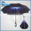 upside down double layer car umbrella automatic