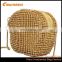 alibaba china Creatronics gold color crystal round cosmetic bag