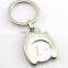 Zinc Alloy Trolley Coin Keychain