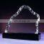 High clear luxury blank glass crystal awards plaque