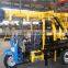 HW230 tricycle mounted water well drilling rig 230M full hydraulic drilling machine