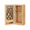Luxury solid wooden bottle packing box suitable for wine, whiskey, perfume, essential oi with custom logo