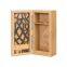 Luxury solid wooden bottle packing box suitable for wine, whiskey, perfume, essential oi with custom logo