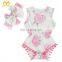 2018 Newest Toddler Floral Skull Rompers Girl Summer Playsuit Baby Pom Pom Rompers