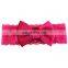 4Inches Baby Girl velvet Bows Headband Kids Solid Lace Hairband 10Colors