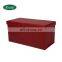 Reatai wholstered  folding pvc leather toy  book cloth storage bench seating and storage foldable