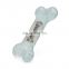 Beef / bacon / chicken / milk/ mint flavor soft TPR semi-transparent color dog bone toy dog bone for small dog