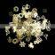 60Pcs/Jar box 3D Snowflakes Gold Metal Slices Nail Art Sequins Christmas Decorations Nail Polish Thin Sticker Designs Manicure