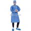 Disposable Hospital Medical Sterile Surgical Non-Woven Isolation Gown With Knitted Cuff