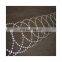 Low price electro Galvanized Flat wrap Razor Barbed Wire fencing