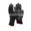 Work Gloves Machine Knitted Shell Black PU Gloves PU Grip Glove for Automotive Industry