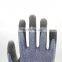 Leve 5 Grey PU coating HPPE Anti Cut Gloves