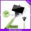 2015 Factory price products selfie stick with cable take pole shutter button for travel