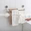 Eco friendly wall mounted paper towel holder suction strong towel ladder double layer bar stand plastic kitchen  towel hanger