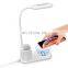 3 in 1 multi-functional brush pot with reading lamps with wireless charger