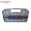 High quality front grill for Audi A6 A6L Chrome silver S6/RS6 W12 radiator honeycomb grills 2016 2017 2018