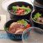 food bowl, soup bowl, 3 compartment durable plastic food meal prep bento box,modern style food grade plastic fresh box/bento box/lunch box pac