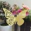 2016 Beautiful Butterfly Shaped Party Decoration Place Card for Wine Glass