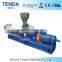 TSH-65 130KW Conical Twin Screw Plastic Recycling Extruder