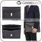 New York men black smooth leather gusseted portfolio leather business bag hand bag