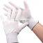 13 Gauge White Polyester Knitted Seamless Painting Gloves Reusable Nylon Safety Glove Liner Lint Free Inspection Working Gloves