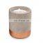 ENO Luxury home fragrance custom Amazon Hot Seller Matte Custom Printed Cylinder Grey cement jar soybean wax Scented candle