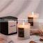 High Quality Custom Luxury Candle Personalized Private Label  Luxury Matte Jar Glass Soy Wax Scented Candles With Wood Lid
