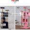 Low moq 2021 New hot sale wooden cat scratcher tree tower triangle protection round toy ramp supplier
