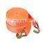 Tie Down 5000kg 50mm Width Double J Hook Orange Cargo Lashing Straps