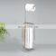 ODM Metal Toilet Paper Holder Standing Toilet Tissue Paper Roll Storage Shelf Bamboo Toilet Paper holder