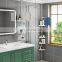 Silver Black 4 Pole Wall Rack Storage Organizer 4 Tier Telescopic Corner Shower Shelf Caddy Hanging for Bathroom