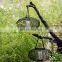 Hot Large Big Round Black Bamboo Lantern Centerpiece Candle Holder in Bulk European Style Vietnam Supplier
