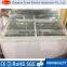 Supermarket transparent sliding glass door chest freezer