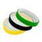 Factory Directly Soft Material Blank Color Coated Silicone Bracelets