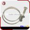 handle for double wire hose clamp