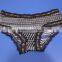 Hot Sell Sexy Underwear Young Lady Panty,lace Waistband and Stripe Covering Panty